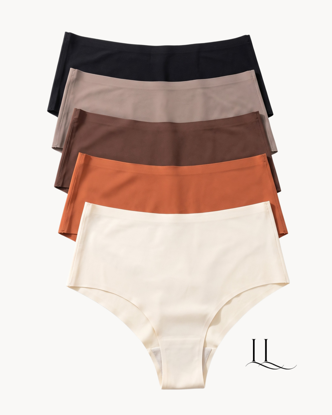 Kit com 5 calcinhas culotte sem costura de cintura alta em cores neutras, Segunda Pele CULOTTE ELLEVE | ELLEVE, loja oficial uselleve.com