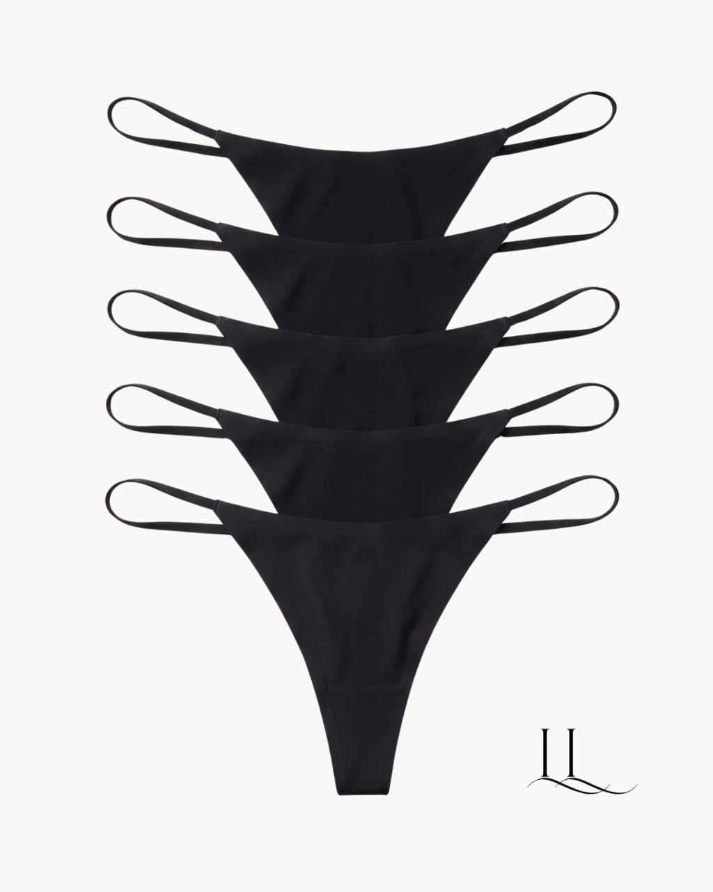 Kit com 5 calcinhas fio sem costura pretas, Segunda Pele FIO ELLEVE em microfibra de poliamida | ELLEVE, loja oficial uselleve.com