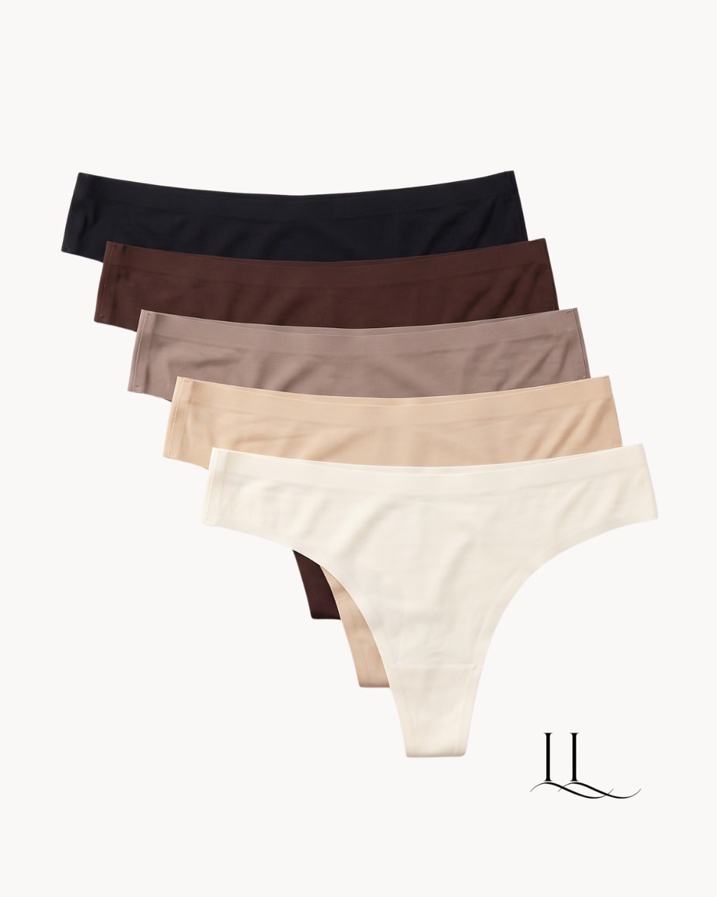 Calcinhas tanga sem costura em cores neutras empilhadas, Segunda Pele TANGA ELLEVE | ELLEVE, loja oficial uselleve.com