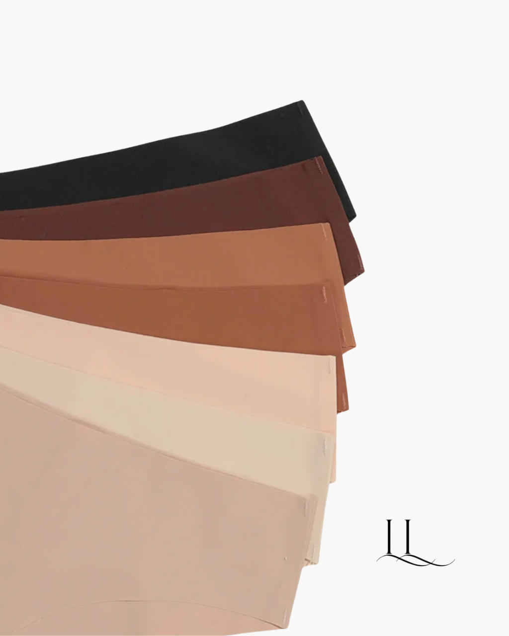 Kit de calcinhas tanga sem costura em tons neutros, do preto ao nude, Segunda Pele TANGA ELLEVE | ELLEVE, loja oficial uselleve.com